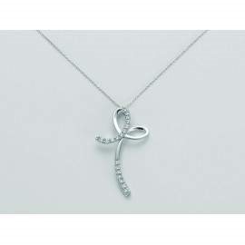 Necklace Miluna Woman in White Gold Diamante CLD3806 - CLD3806